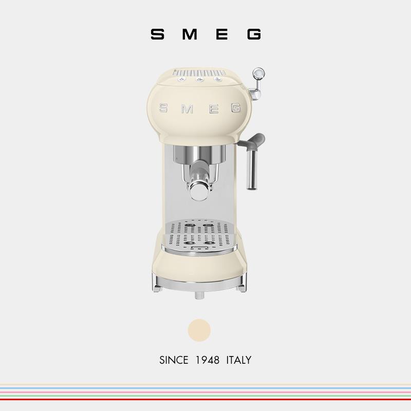 SMEG ECF01SMEG/斯麦格ECF01意式半自动咖啡机家用办公室用小型一
