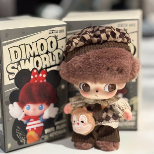 dimoo迪士尼搪胶娃衣米妮奇奇蒂蒂毛绒公仔10cm衣服高飞服装套装