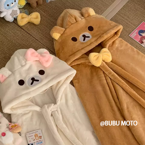 现货速发rilakkuma轻松熊午睡毯
