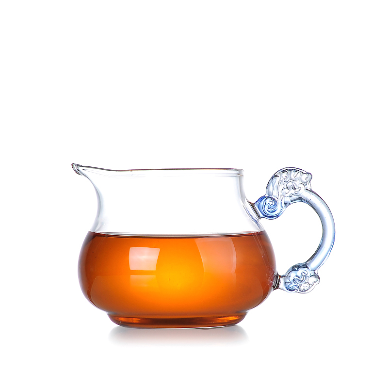 玻璃公道杯琉璃泡茶杯过滤网耐热功夫茶具配件大茶海带茶漏分茶器