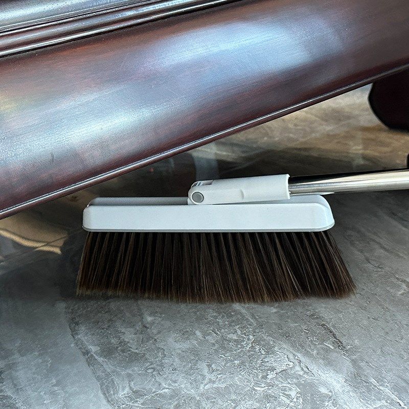 家用旋转扫把簸箕套装软毛套扫卫生间不粘发扫地笤帚扫把跨境