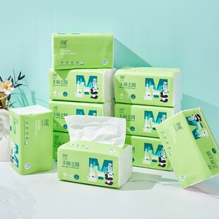 润妍抽纸纸巾520张L号大包面巾纸家用加厚实惠装天府之国10包装