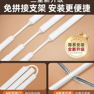 宿舍遮光窗帘子 防摔蚊帐带支架1米5床稳固家用人卧室窗罩免安装