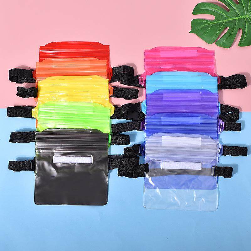 防水腰包户外沙滩泼水节大容量手机防水袋三层密封PVC收纳袋防雨