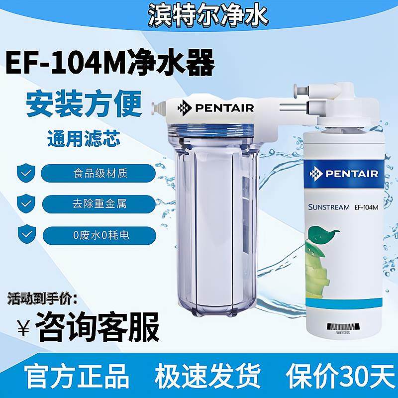 美国滨特尔 EF-104M家用除铅直饮净水器 厨房自来水净水机过滤器