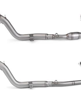 适用摩托车 CRF300L/RALLY 前段排气管 不锈钢带鼓前段 改装尾段