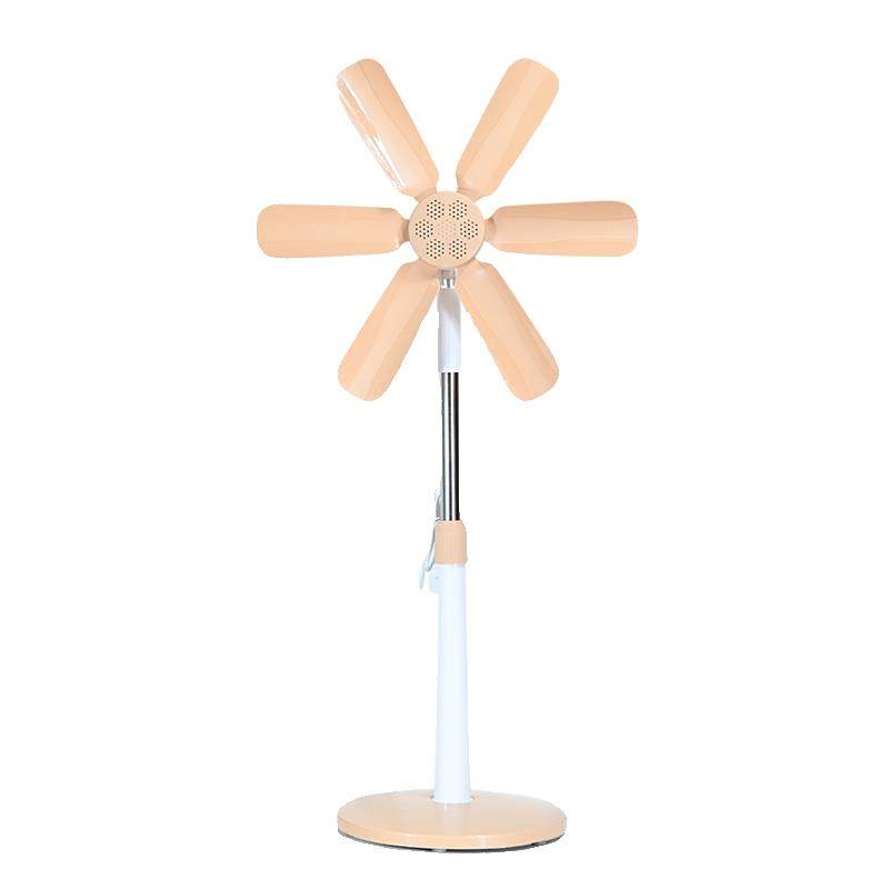 电风扇家用立式落地扇办公室软叶小型宿舍静音迷你六叶风扇大风力