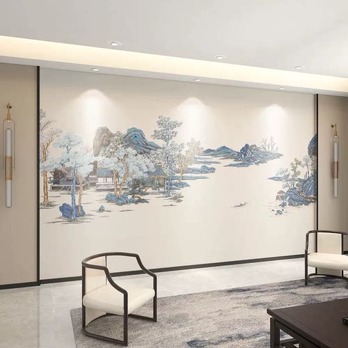 新款宋氏美学背景墙工厂直销设计
