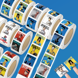 2000贴新款DC马克完全形态卷卷贴纸无敌少侠美漫周边极恶马克装饰