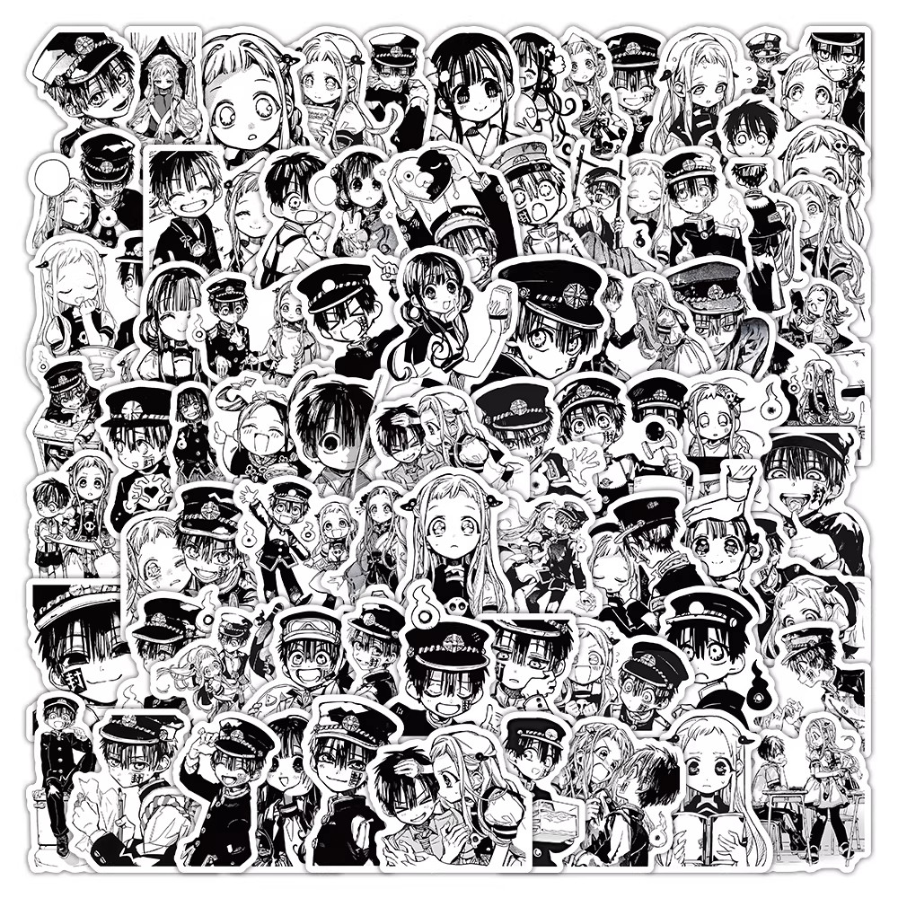206张动漫地缚少年花子君贴纸黑白卡通八寻宁宁周边装饰防水贴画,文具电教/文化用品/商务用品,贴纸/立体贴纸,淘宝优惠券,粉丝福利购,淘宝优惠卷