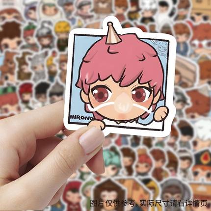 小野Hirono泡泡玛特手账贴纸手机壳笔记本电脑水杯装饰贴画
