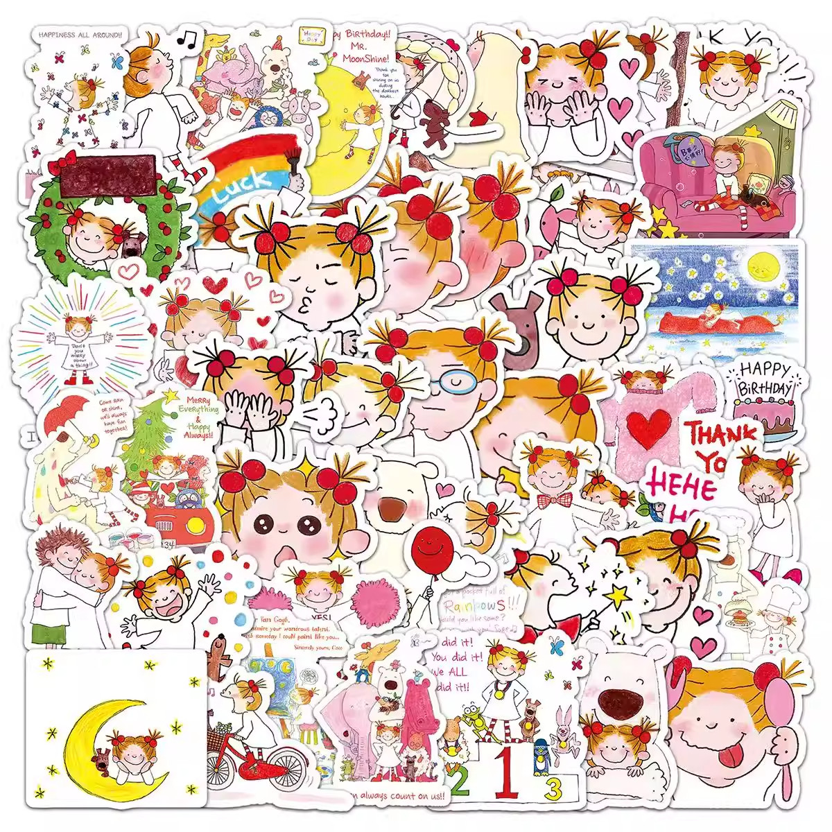 126张可爱coco酱小女孩贴纸卡通趣味涂鸦装饰手机壳水杯防水贴画,文具电教/文化用品/商务用品,贴纸/立体贴纸,淘宝优惠券,粉丝福利购,淘宝优惠卷