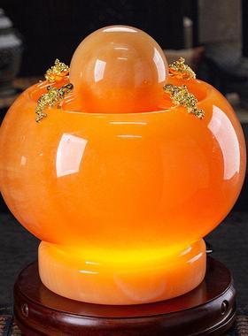 石诚记风水球流水喷泉转动球客厅室内开业办公室大理石雕礼品摆件