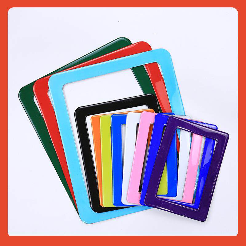 □磁性相框画框贴墙挂墙免打孔A4磁吸硅胶照片墙磁力吸附照片墙