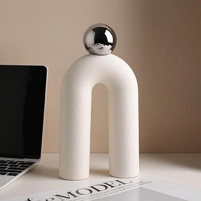 贝汉美中古风抽象艺术个性小众拱门球摆件软装家居装饰品酒柜摆设