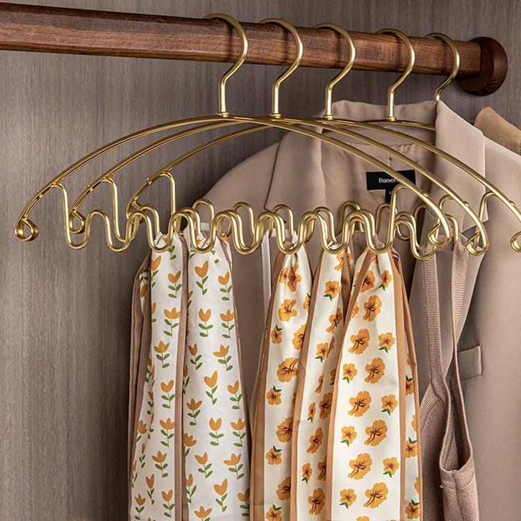 波浪形内衣衣架吊带专用丝巾挂钩防滑多功能裤架衣柜无痕挂衣架子