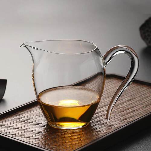 公道杯玻璃高档小号公道杯功夫匀杯高透彩把茶海分茶器厂家