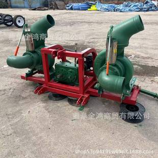 双座位拖拉机后输出水泵6寸抽水泵农田灌溉市政工程防汛污水泵
