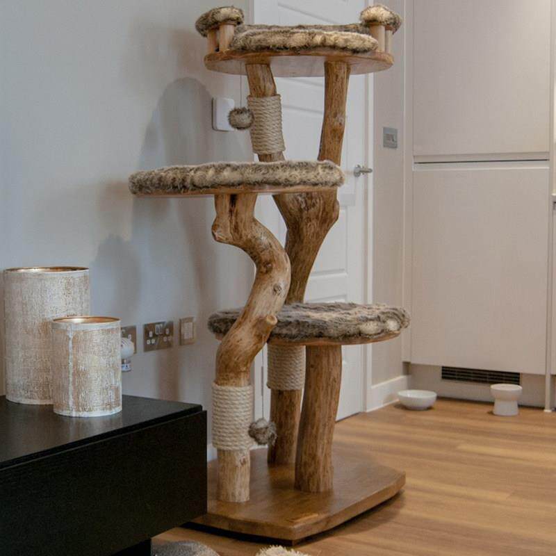 猫拍架缅因布偶大型巨型实木猫爬架麻绳猫树猫窝一体豪华猫抓柱