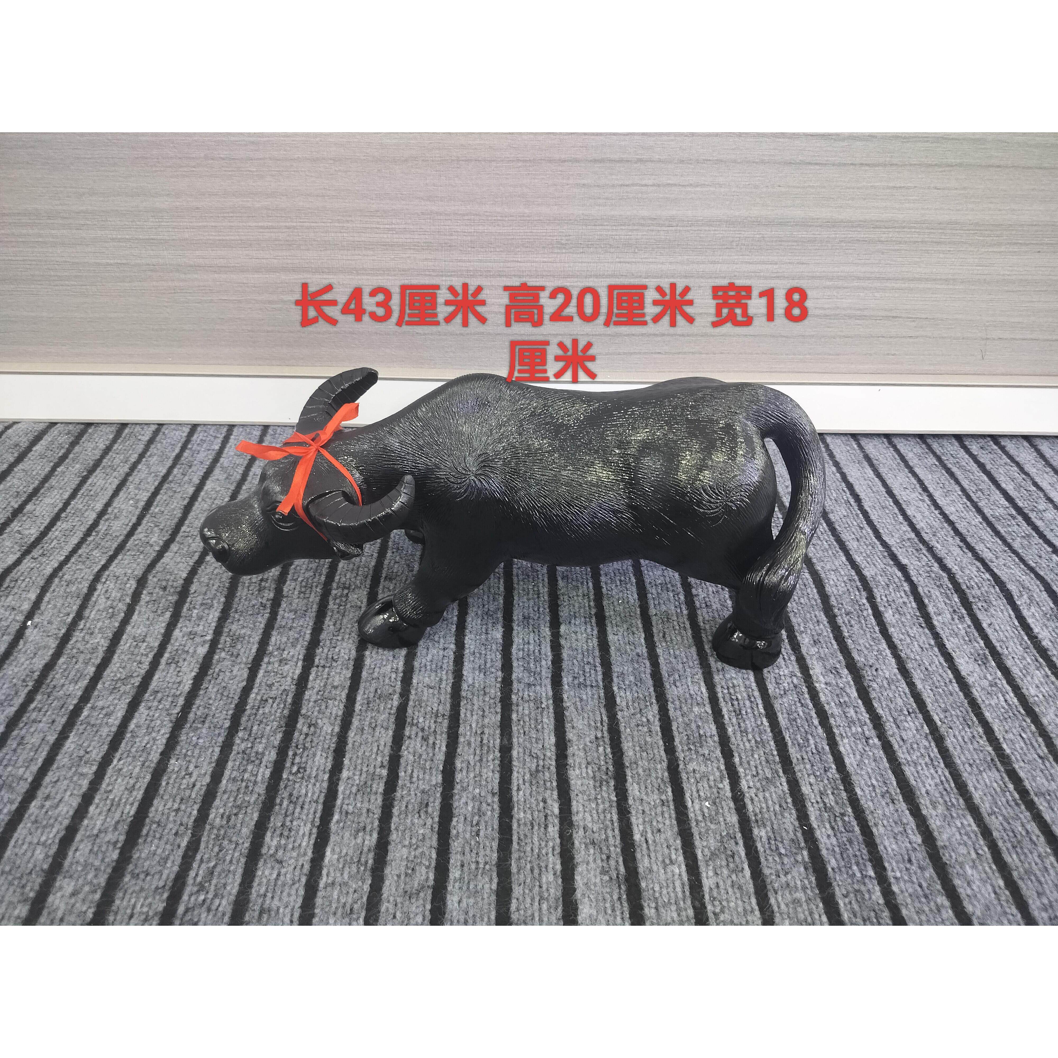 包邮景德镇陶瓷陶土牛复古摆件客厅办公室生肖创意装饰品家居发财