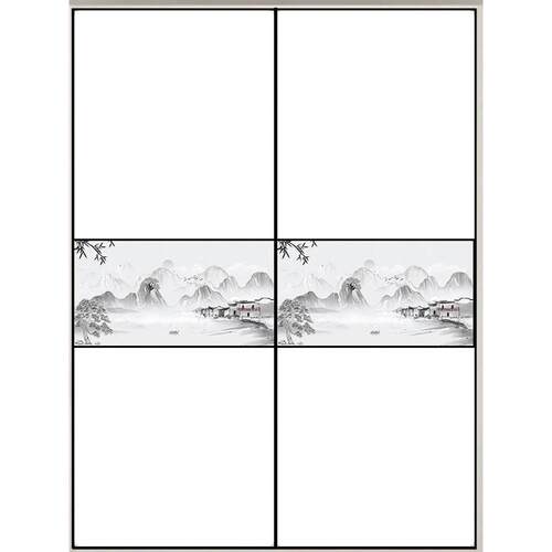 衣柜门推拉门定制柜门定做现代简约移门衣柜推拉门实木壁橱衣柜门