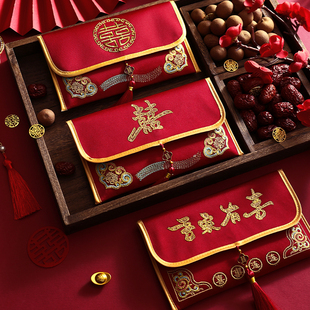 红包袋布艺结婚专用万元刺绣改口喜包中式新人见面礼敬茶喜袋