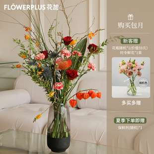 花加flowerplus野逸北欧园艺插花师包月订阅鲜花每周一花混合花束