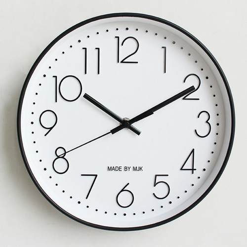 MJK简约现代钟表挂钟客厅2024新款家用时尚静音时钟挂墙轻奢创意