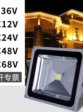 低压AC12V24V36VLED投光灯127V矿井遂道船灯AC110V泛光灯室外防水