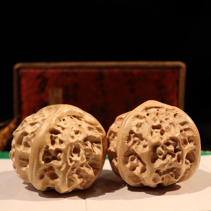 桃木手把件 核桃手把件 木头雕刻文玩把件 男士随身手玩把件 盘玩