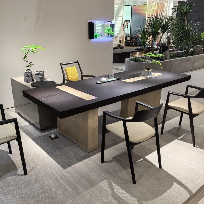 新中式实木d茶桌2025新款高端茶空间家用茶台轻奢现代高级感泡茶