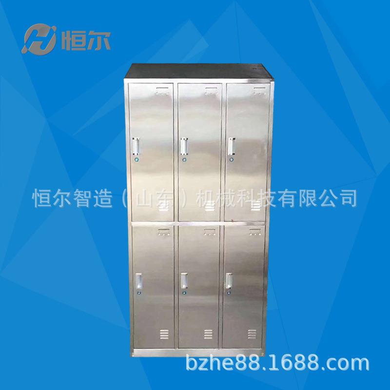 山东滨州生产201304不锈钢更衣柜换鞋柜实验室食品厂更衣室配套