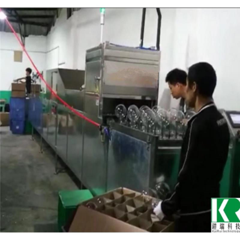 玻璃灯饰去除油污灰尘清洗机灯泡通过式超声波清洗设备