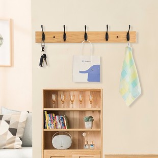 挂钩壁挂衣帽钩门后墙上创意免钉挂衣架排钩挂衣钩卧室墙壁衣帽架