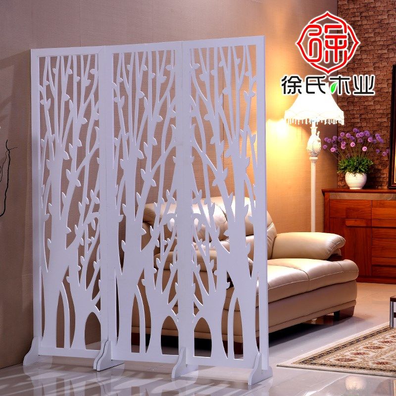 屏风隔断时尚欧式装饰雕花客厅卧室玄关移动简约现代折叠镂空折屏