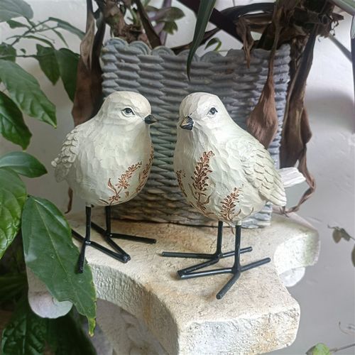 树脂小鸟装饰摆件手工鸟桌面玄关书房摆设挂饰拍摄道具