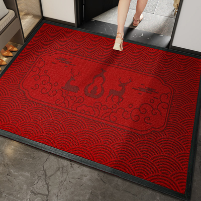 地垫入户门垫结婚乔迁红色加厚耐磨室内玄关垫家用大门门口防滑垫