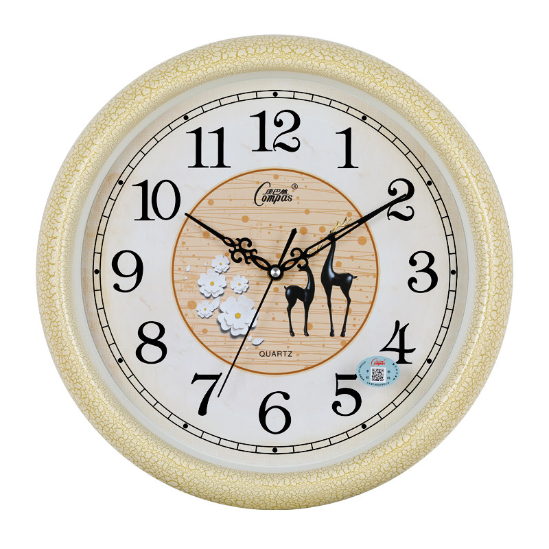 康巴丝挂钟客厅钟表创意时尚个性挂表家用静音时钟简约现代石英钟