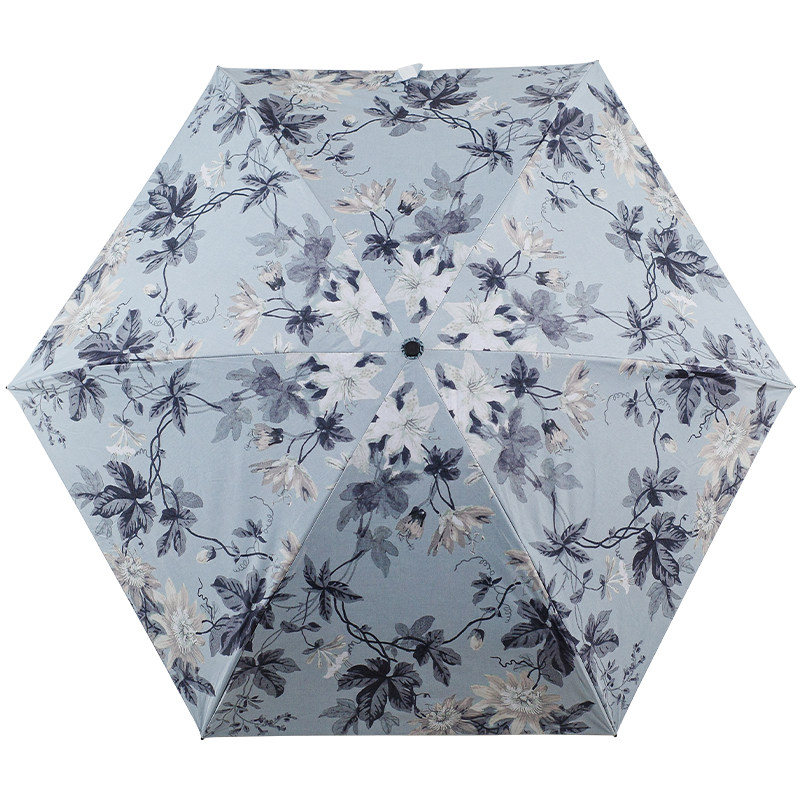 紫宝太阳伞女轻巧便携学生轻薄黑胶晴雨两用折叠遮阳伞