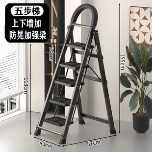 E活动架梯家用折叠梯子两用取货梯凳伸缩花架梯仓库爬梯隔楼爬梯Y