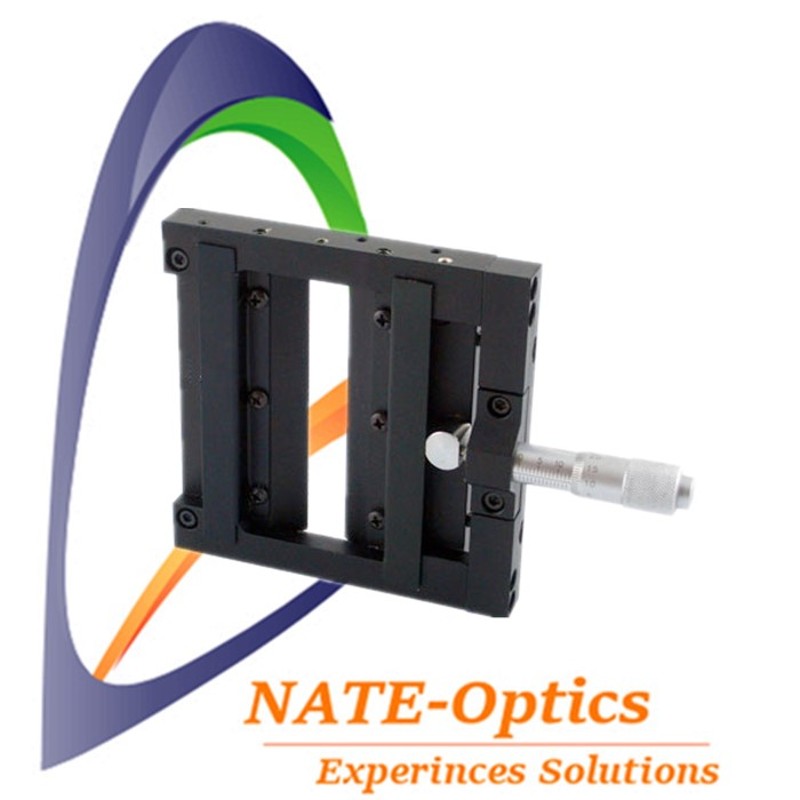 NT05ID80B精密手动可调狭缝 光学实验单向微调刀口窄缝通光架光阑