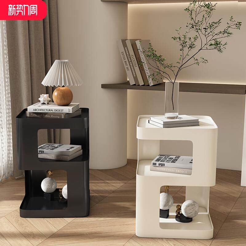 Q3轻奢边几小户型客厅沙发迷你茶几卧室床头柜简约现代置物架小桌