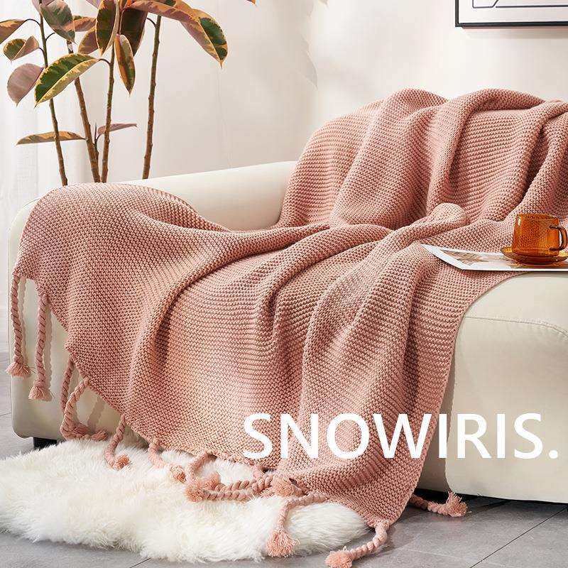 纯色复古针织毯样板间民宿床尾巾现代简约装饰毯子沙发盖毯大新品,农机/农具/农膜,植保机械,淘宝优惠券,粉丝福利购,淘宝优惠卷