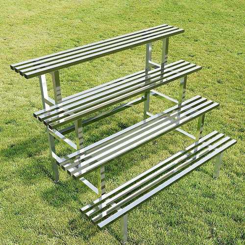 不锈钢花架户外阳台阶梯式多层室外置物架客厅落地多肉铁艺花盆架