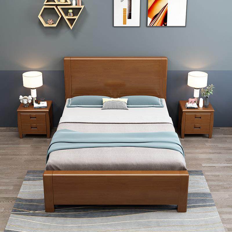 热销1.2m实木床公寓1.8米双人高箱床1米学校宿舍1.2m1.