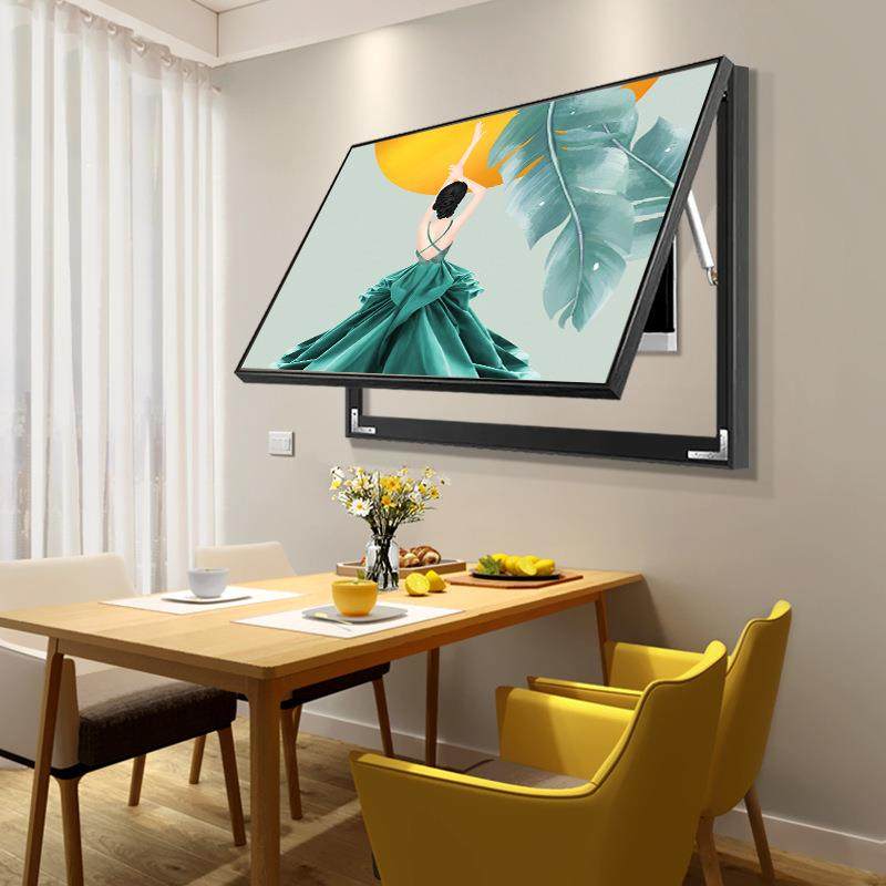 美女电表箱装饰画现代简约电闸弱电箱遮挡挂画液压免打孔壁画