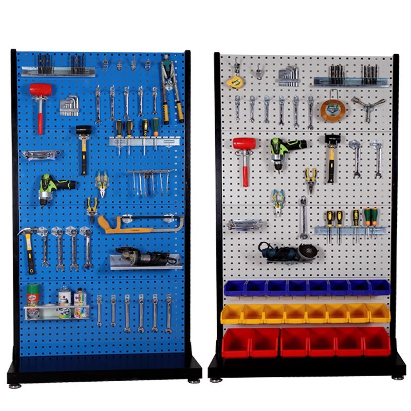 维修方孔工具架挂板挂钩五金收纳洞洞板展示货架移动挂架工具架子