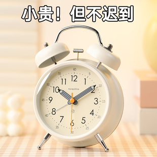 学生用起床神器男孩闹钟强力叫醒儿童专用小时钟摆台式桌面钟表