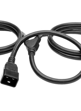 定制UL/VDE认证C13C14C19C20C21连接器白色黄色红色蓝色电源线