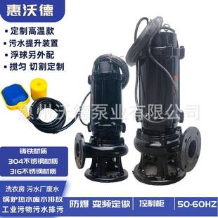 潜水泵65WQ30 电动无堵塞搅匀切割工地排污地下室废水 2.2立式